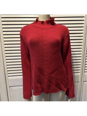 Women's Relativity Sweater XL Red Long Sleeve Knit